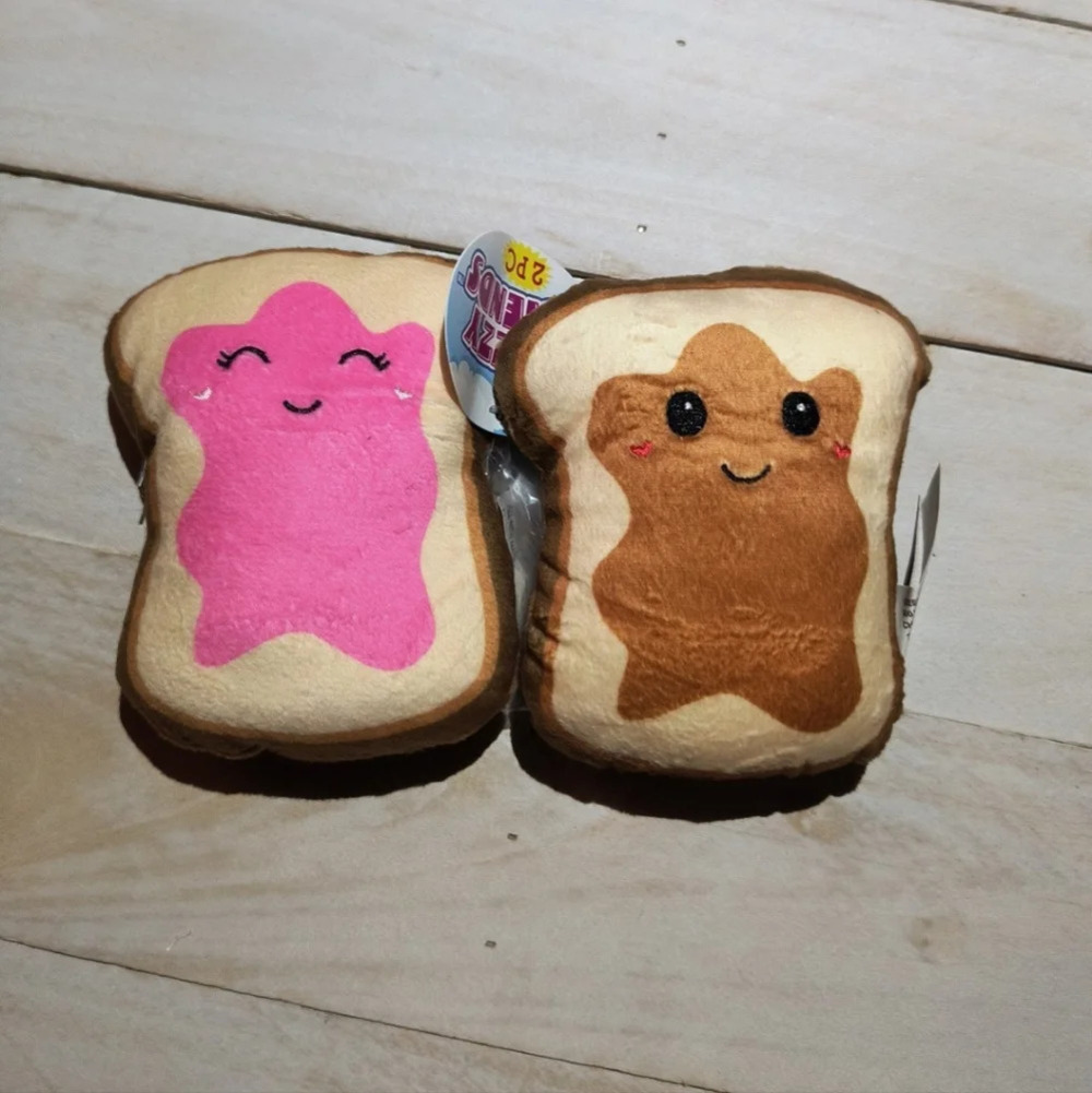 Fuzzy Friends Peanut Butter & Jelly Valentine’s Day Exclusive Plush Toy Soft New